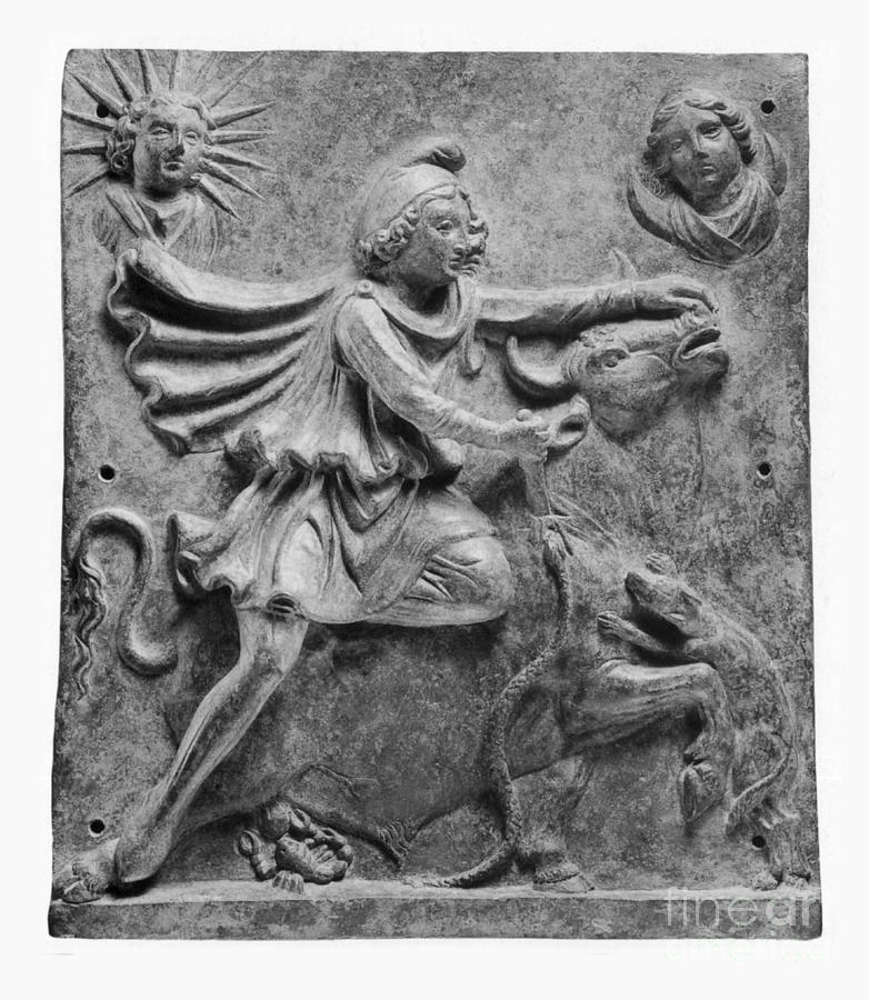Mithras Slaying The Great Bull Photograph by Photo Researchers