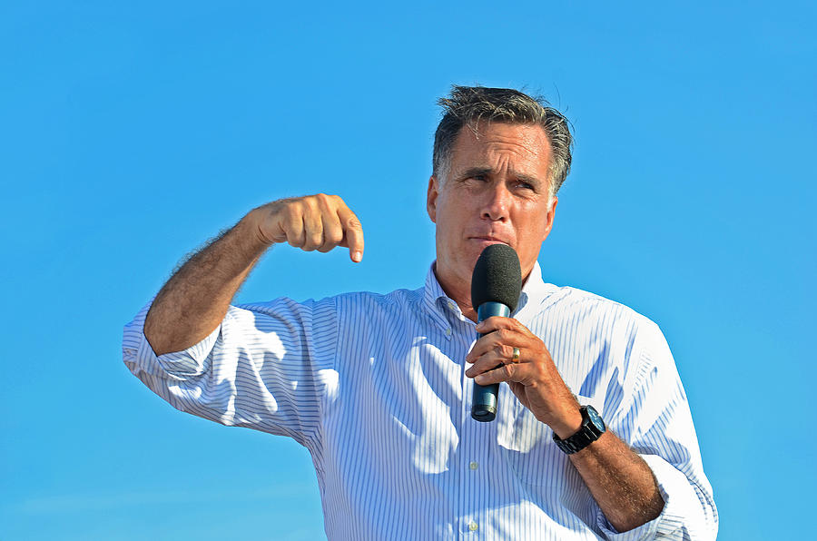 Summer Photograph - Mitt Romney by Maria Dryfhout