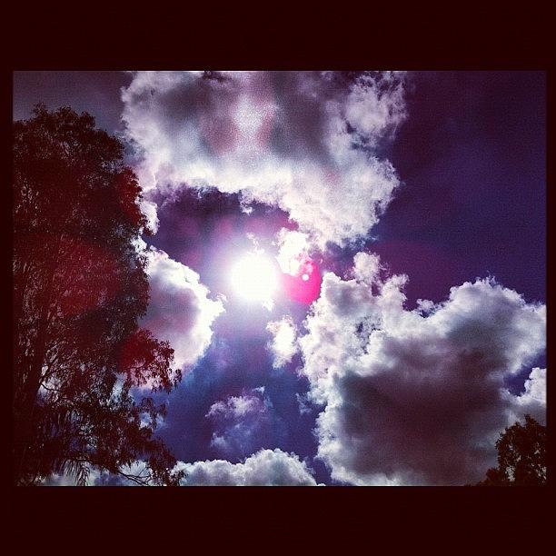 Up Movie Photograph - Mixed Up Sky #clouds #sun #shade by Avril O