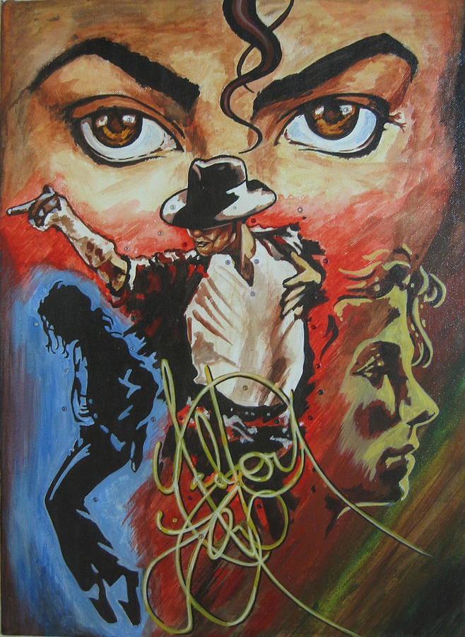 Acrylic Painting - Mj - This Is It by Tomy Joseph