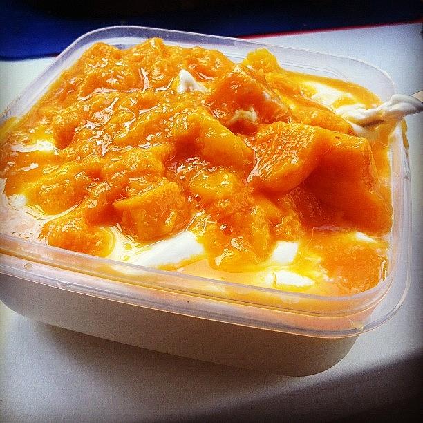 Mmmm... Home-made Mango Yoghurt. It Photograph by Laura Groves