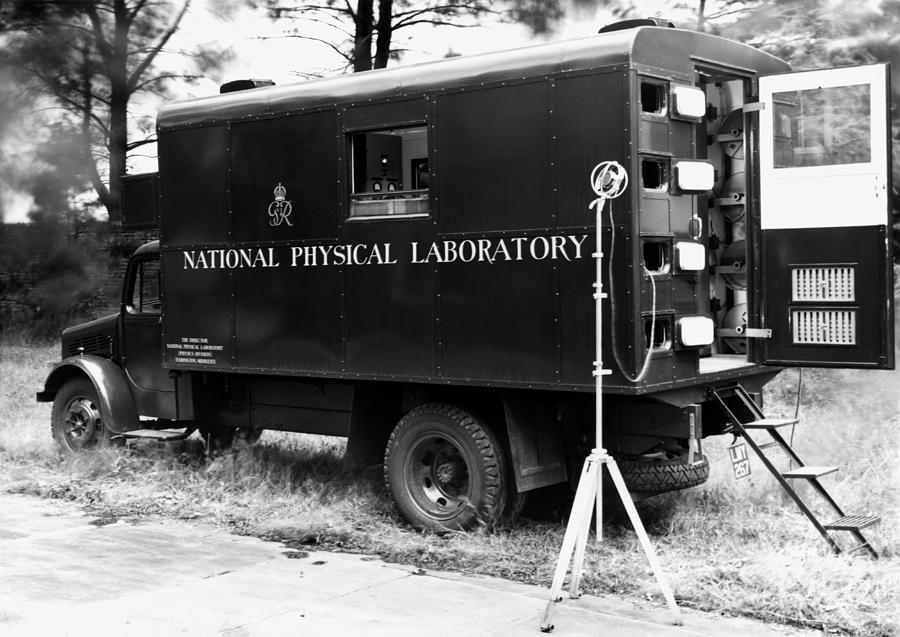 Truck Photograph - Mobile Acoustics Laboratory, 1940s by National Physical Laboratory (c) Crown Copyright