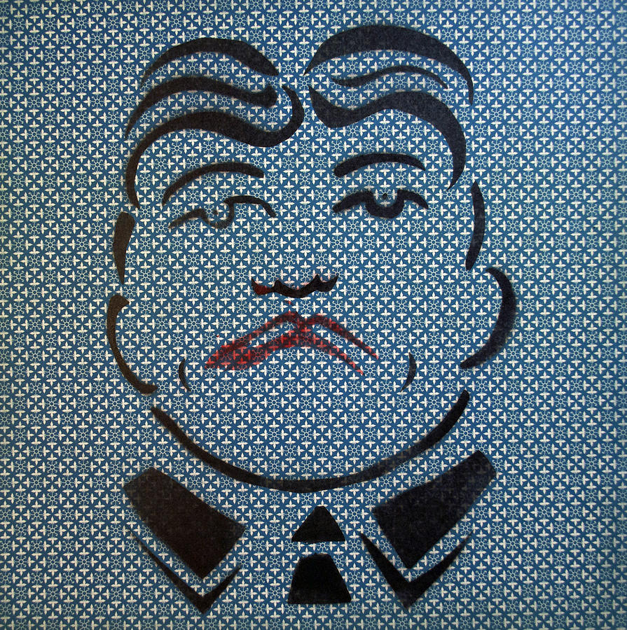Mobster Till with red Lips Painting by Patricia Arroyo