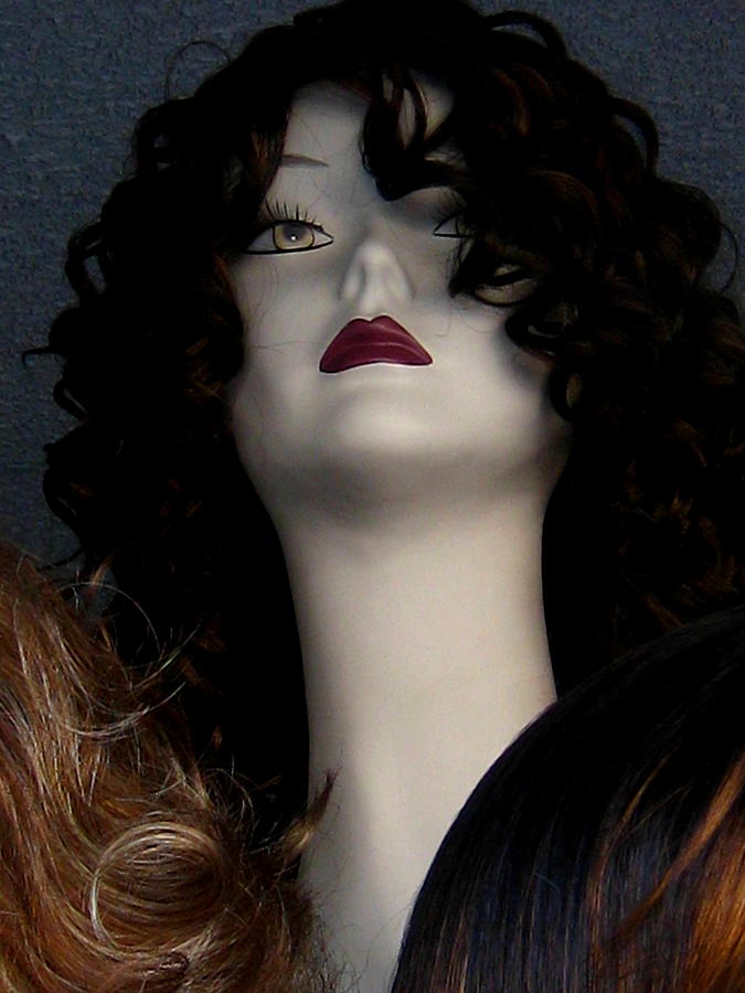Model In A Wig Shop Photograph by John King I I I