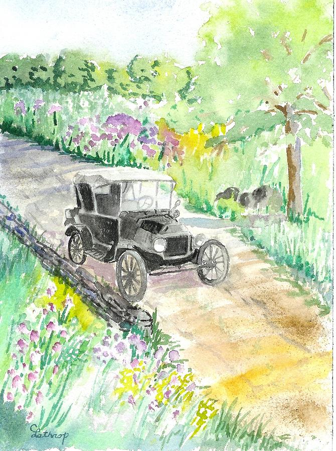 Model T Painting by Christine Lathrop