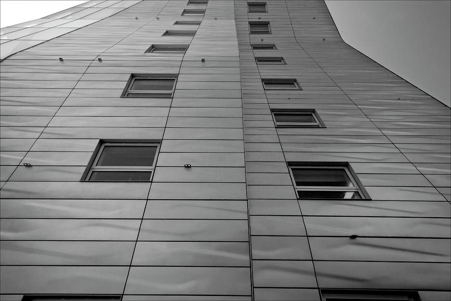 Black And White Photograph - Modern Building Chelsea NYC 4 by Robert Ullmann