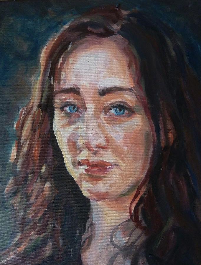 Portrait Painting - Modern Mystic by MayLill Tomlin