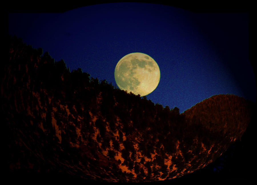Mojo Mountain Moon Photograph