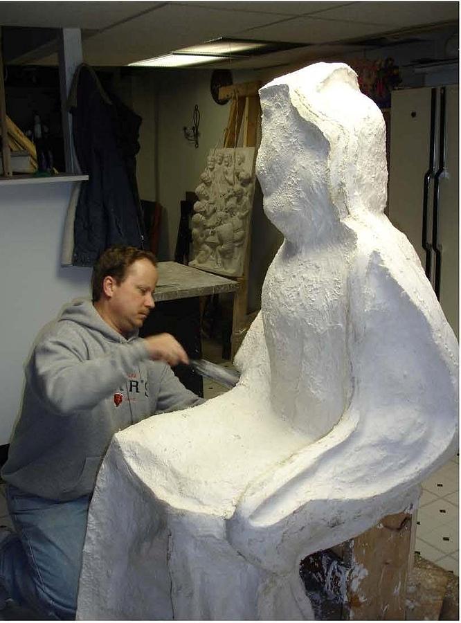 Mold Sculpture - Mold of Jesus Statue by Patrick Dee Rankin