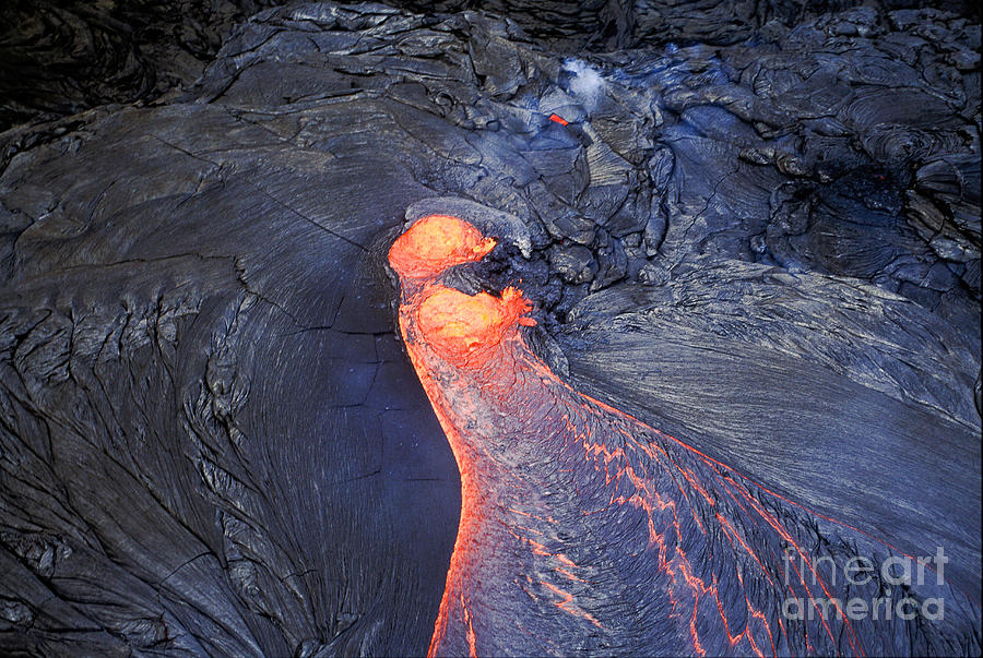 Molten Lava Flowing Photograph by Greg Dimijian