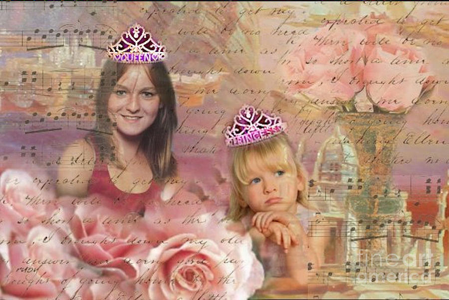 Mom And Her Princess Digital Art by Ruby Cross