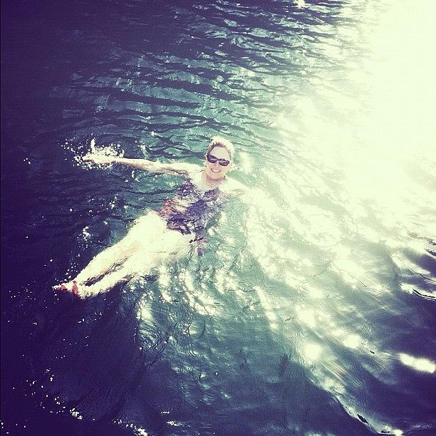 Summer Photograph - Mom. #fun #love #summer #swimming #beer by Allison Faulkner
