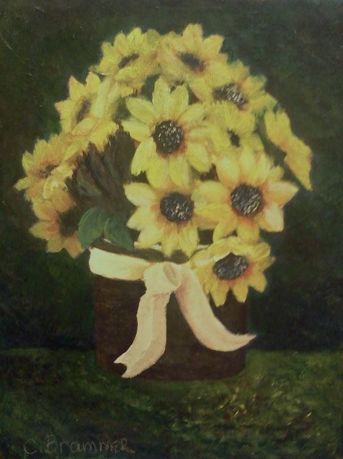 Moms Bouquet Painting by Christy Saunders Church