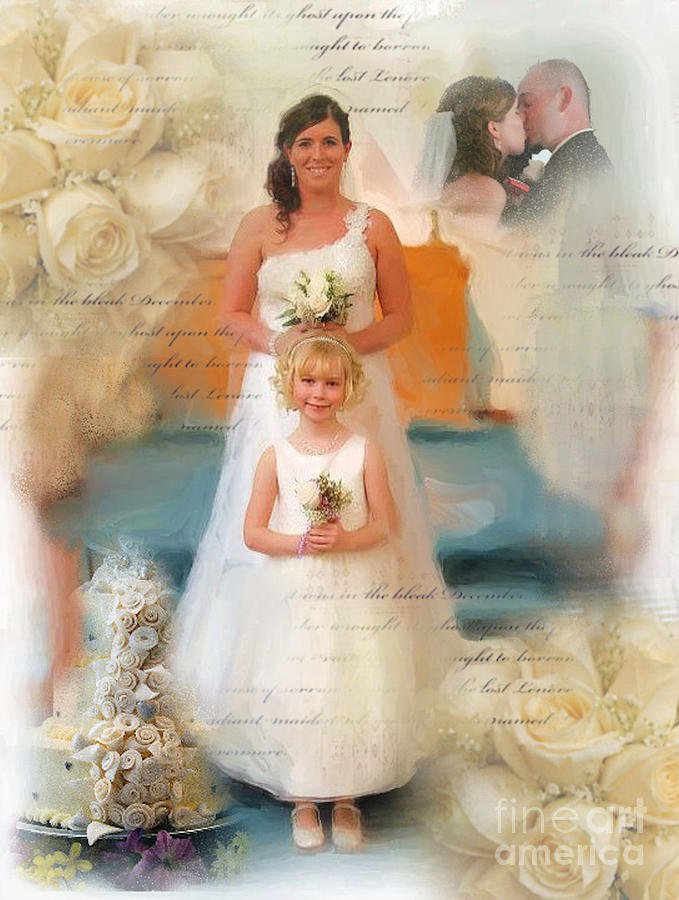 Moms Wedding And Me Digital Art by Ruby Cross
