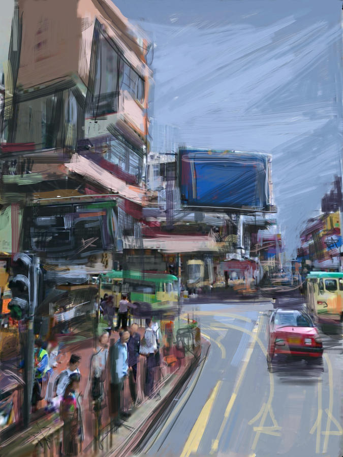 Monday in Hong Kong Mixed Media by Russell Pierce