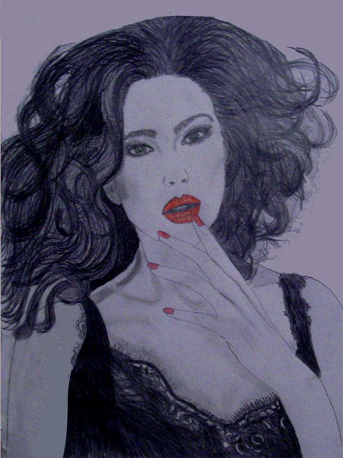 Actor Drawing - Monica Bellucci by De Beall
