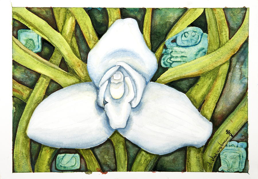 Monja Blanca Para Pintar Colorear Dibujo Monja Blanca Flor De Guatemala ...