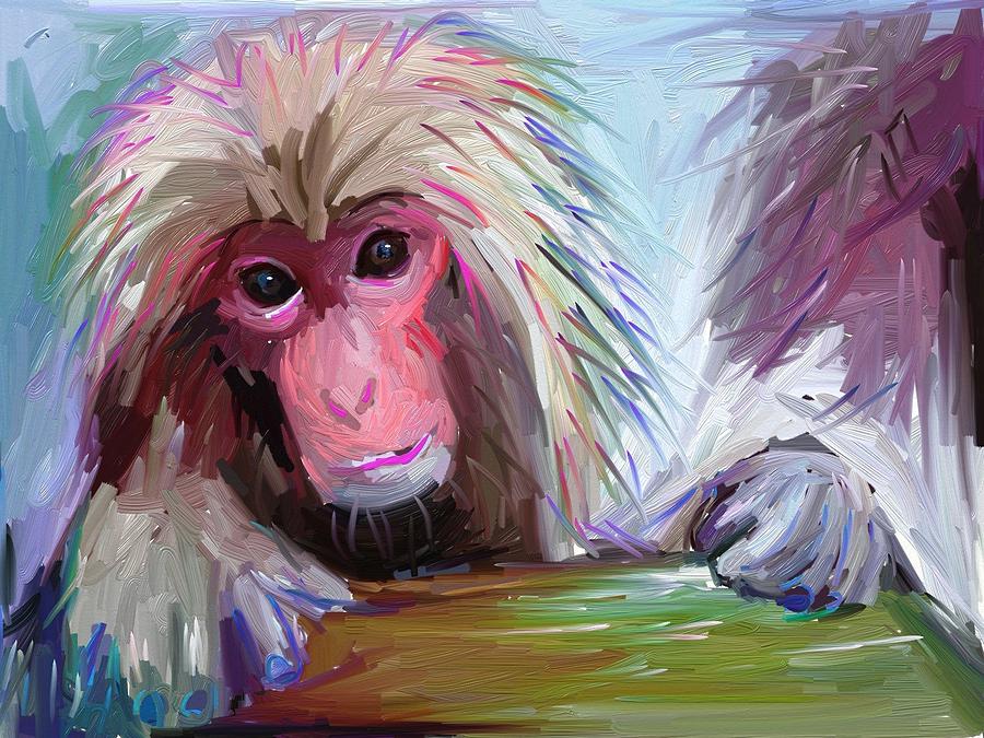 Monkey Painting by Bogdan Floridana Oana - Fine Art America