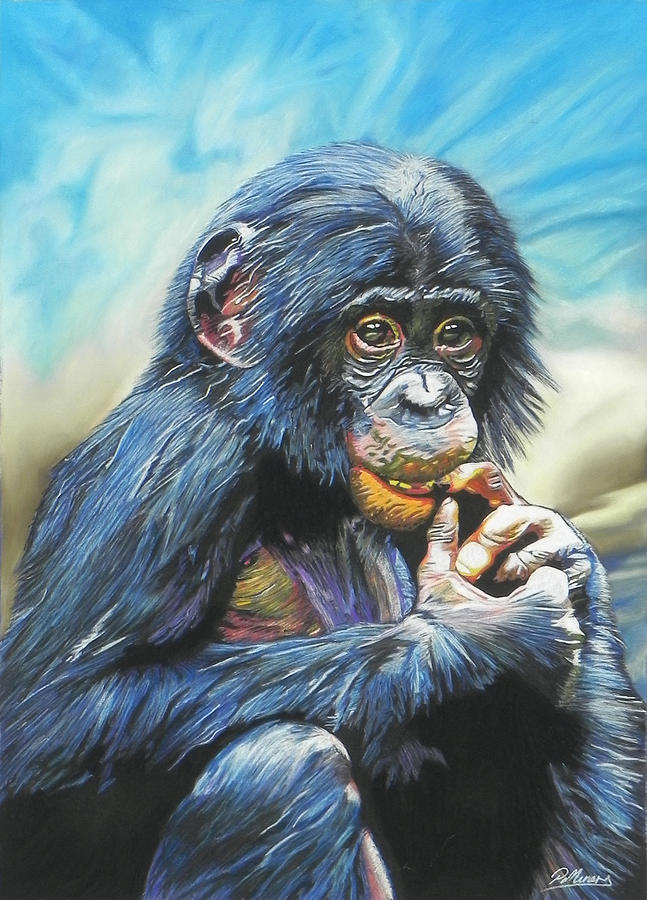 Nature Pastel - Monkey Business by Paul Miners