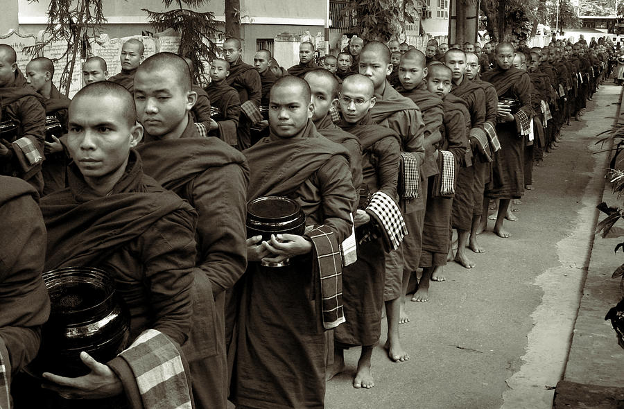 Monks in the monastery Photograph by RicardMN Photography