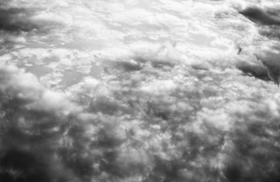 Abstract Photograph - Monochrome Clouds by David Pyatt