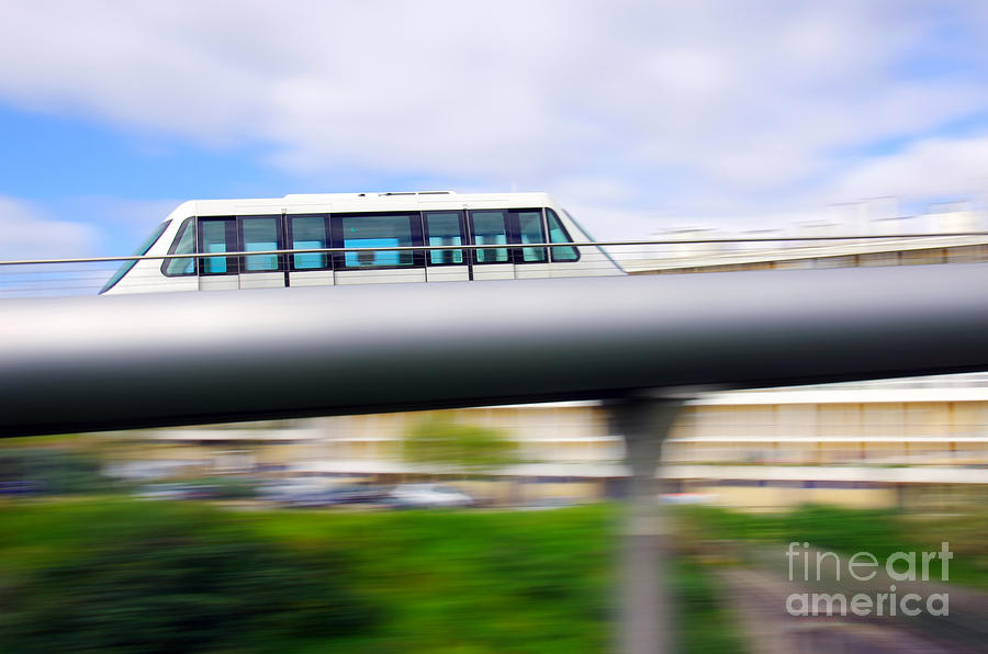 Monorail carriage Photograph by Carlos Caetano