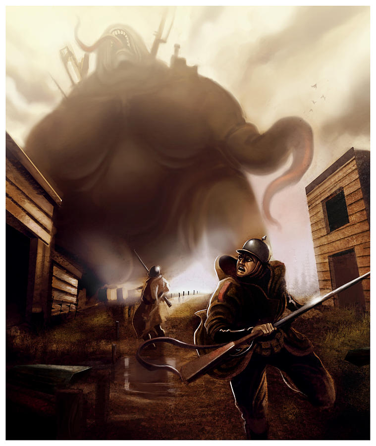 Fantasy Digital Art - Monster Attack by Michael Myers