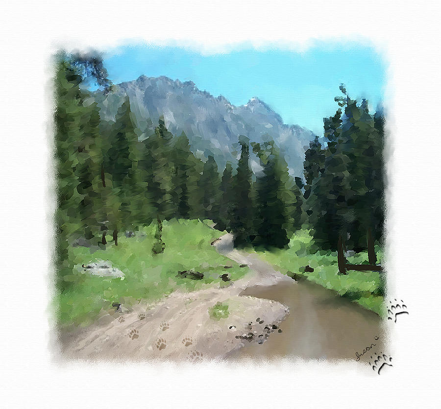 Montana Mudhole Painting by Susan Kinney