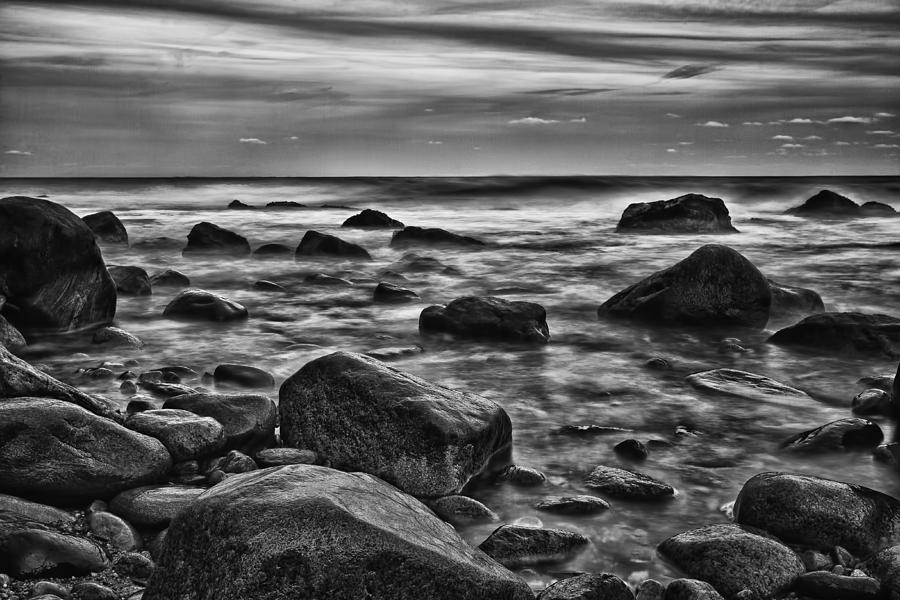 Montauk Point in Black and White Photograph by Rick Berk - Fine Art America