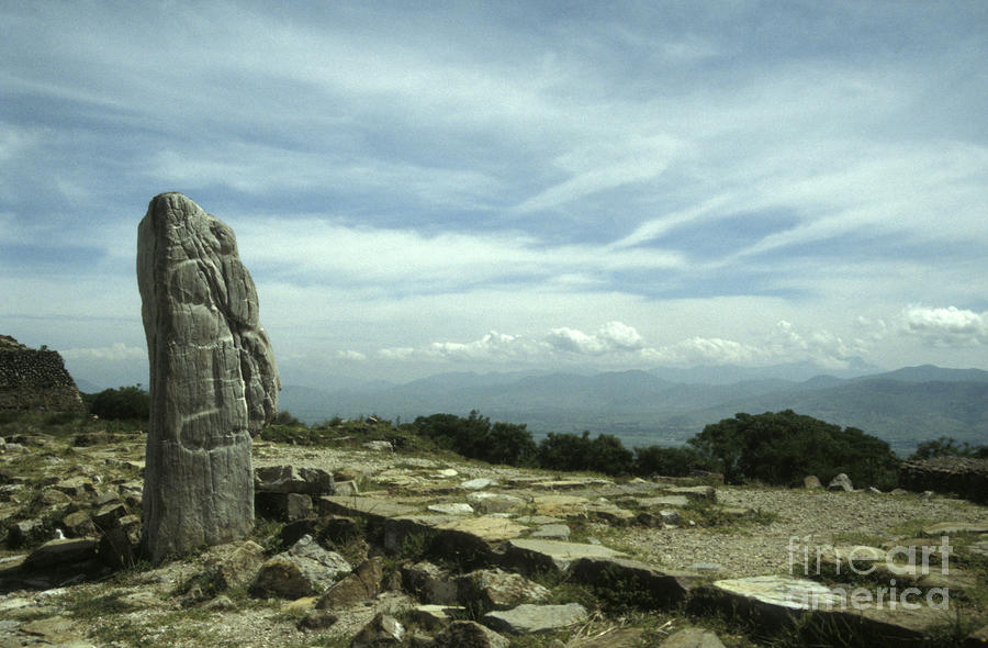 Monte Alban Monolith Photograph by John  Mitchell