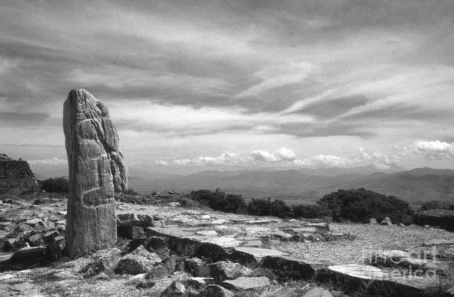 Monte Alban Monolith Oaxaca Mexico Photograph