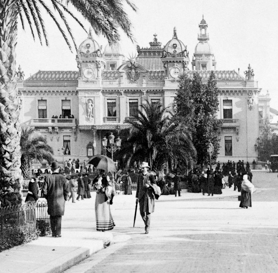 Monte Carlo - Casino - c 1898 Photograph by International  Images