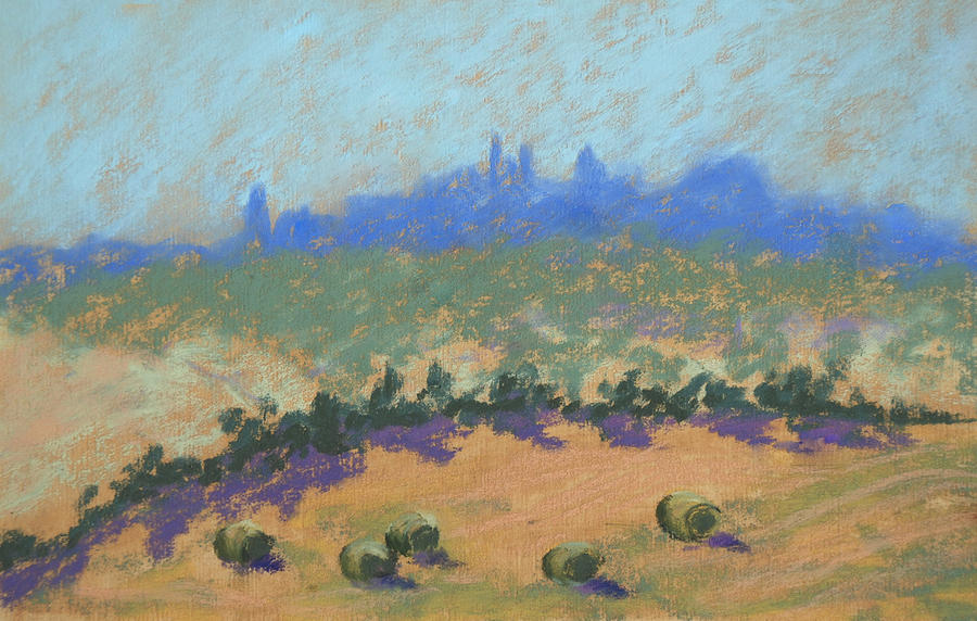 Tuscany Painting - Montepulciano by Janet Biondi Tuscany Painting - Montepulciano by Janet Biondi
