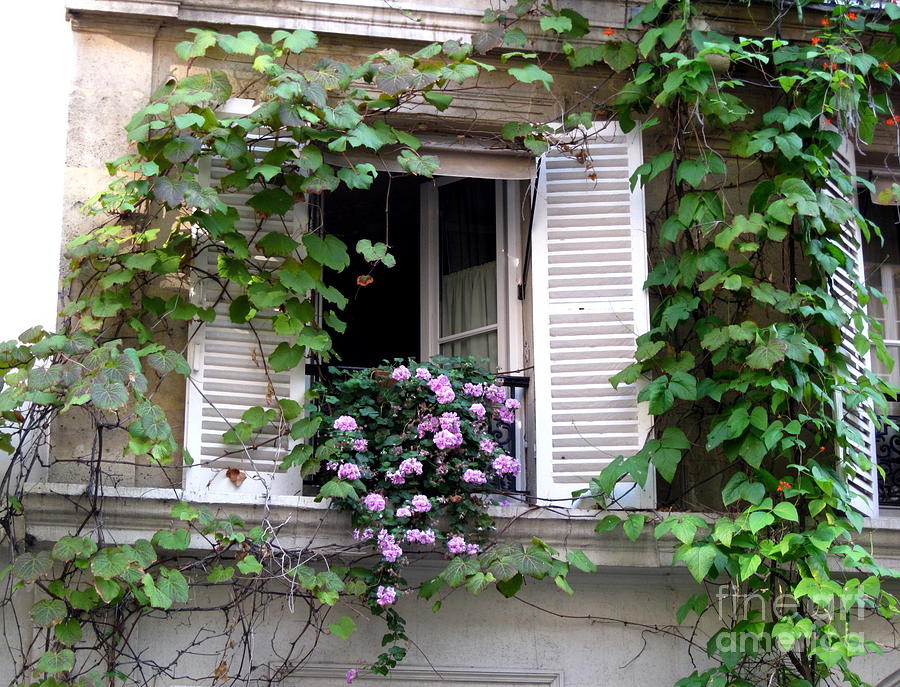 Montmartre Window2 Photograph by Suzanne Krueger