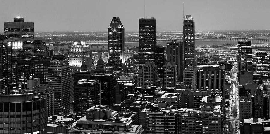 Montreal City Black And White Photograph by Pierre Leclerc Photography