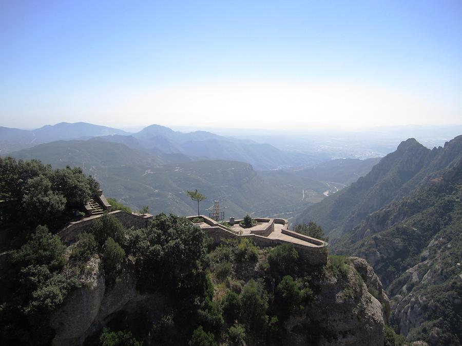 Montserrat Mountain Top Valley View II Near Barcelona Spain Photograph by John Shiron