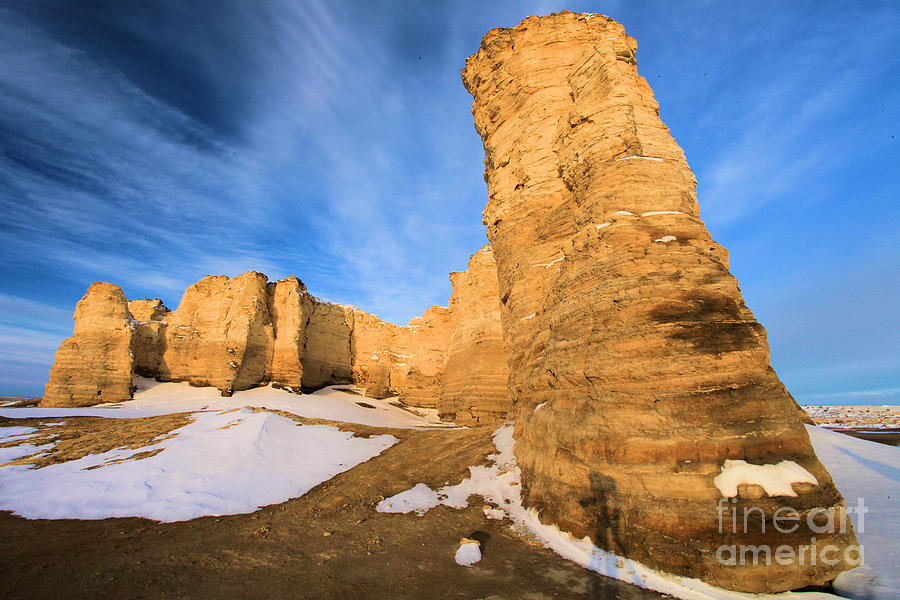 Monument Rocks In Kansas Photograph by Adam Jewell