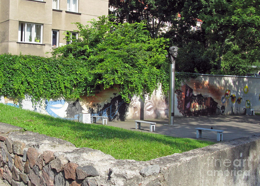 Musician Photograph - Monument To Frank Zappa In Vilnius Lithuania 2009 by Ausra Huntington nee Paulauskaite