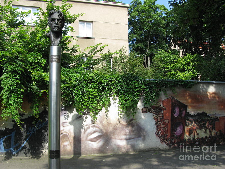 Musician Photograph - Monument to Frank Zappa in Vilnius Lithuania by Ausra Huntington nee Paulauskaite