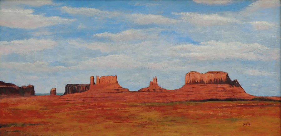 Mountain Painting - Monument Valley by Bill Brauker