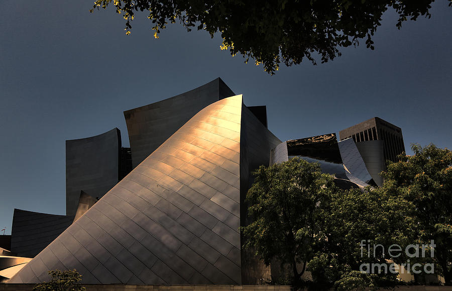 Moods Gold Disney Music Hall Photograph by Chuck Kuhn