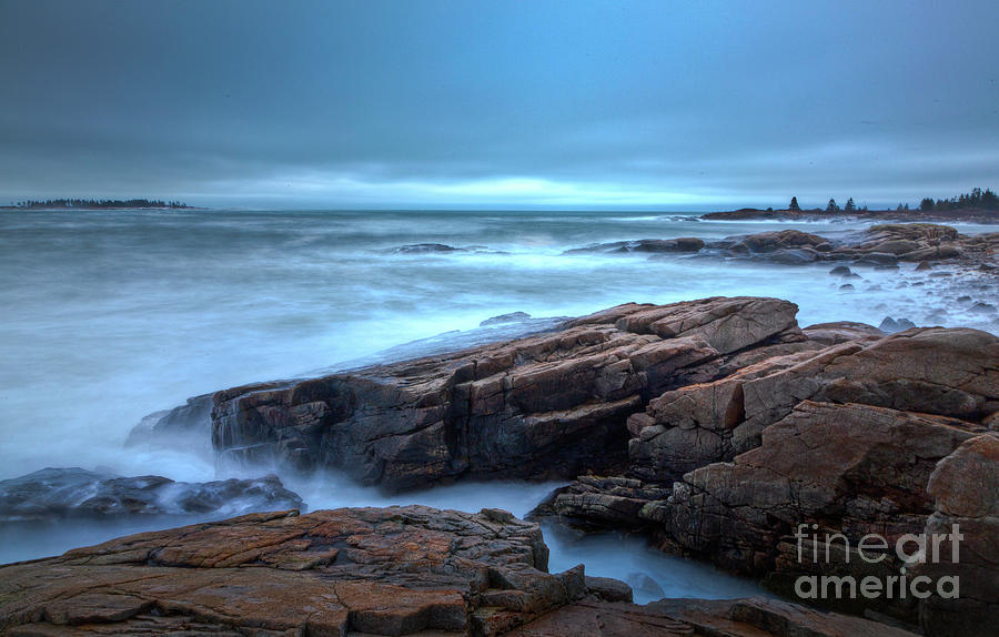Winter Photograph - Moody Coast by Susan Cole Kelly