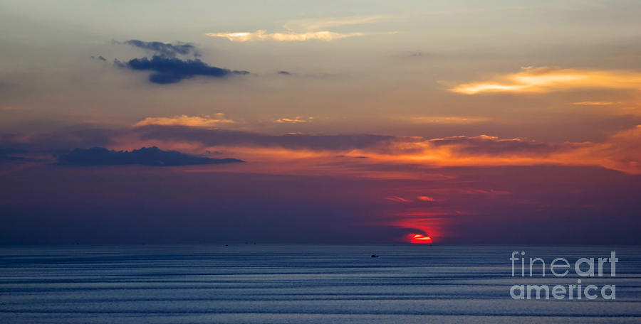 Sunset Photograph - Moody Sunset by Kaye Menner
