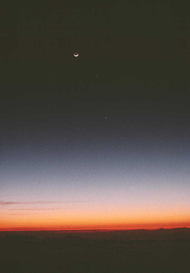 Moon And Planets Photograph by Magrath Photography