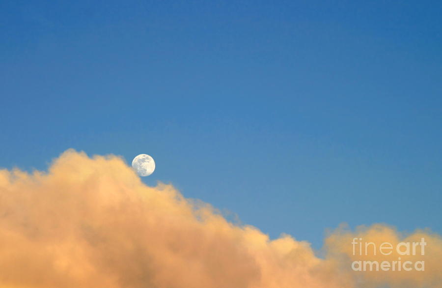 Moon At Sunset Photograph by Henrik Lehnerer