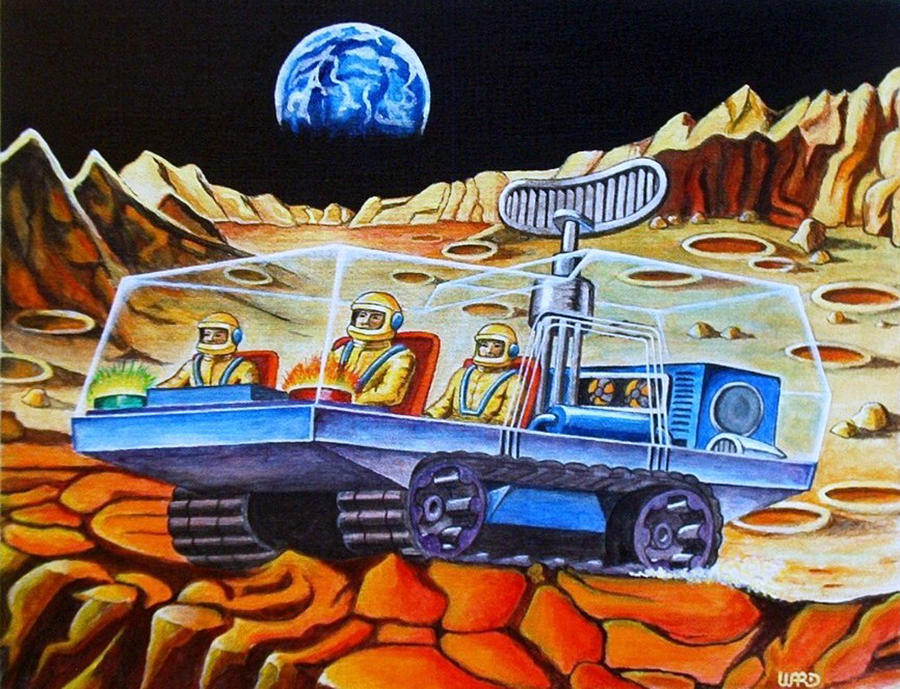 Spaceman Painting by George Bryan Ward - Pixels