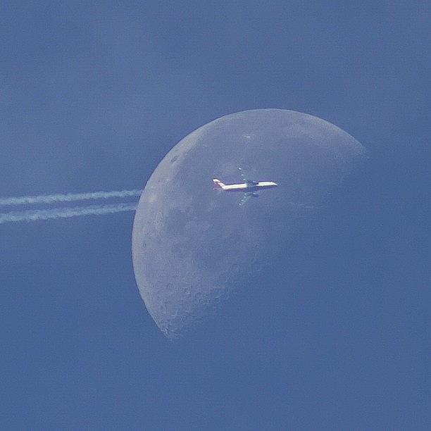 Moon Jet Photograph by Carl Milner Moon Jet Photograph by Carl Milner