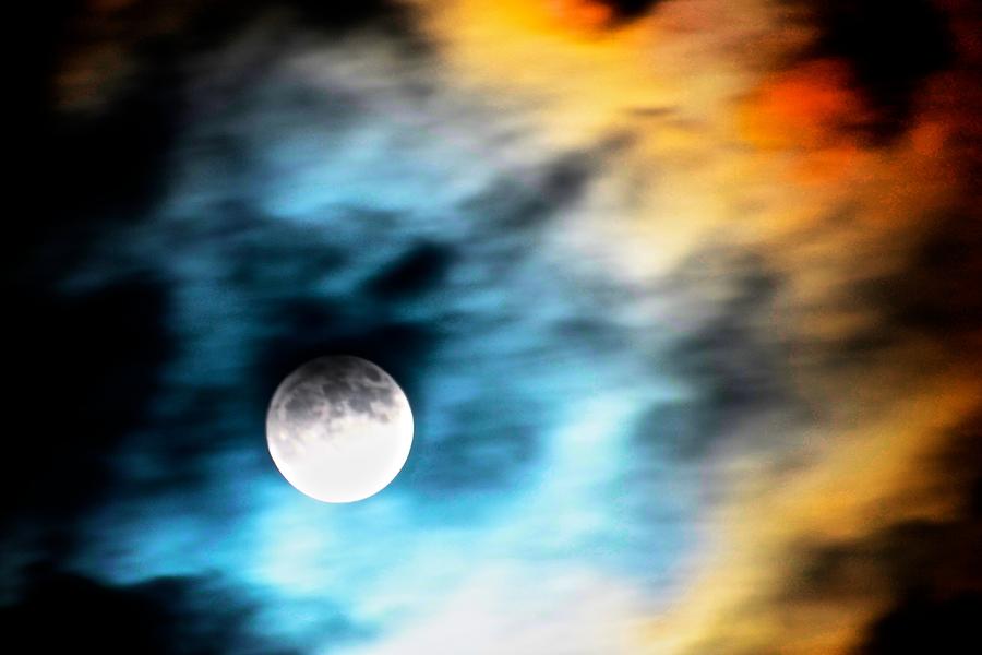 Moon On Fire Photograph by Catherine Murton