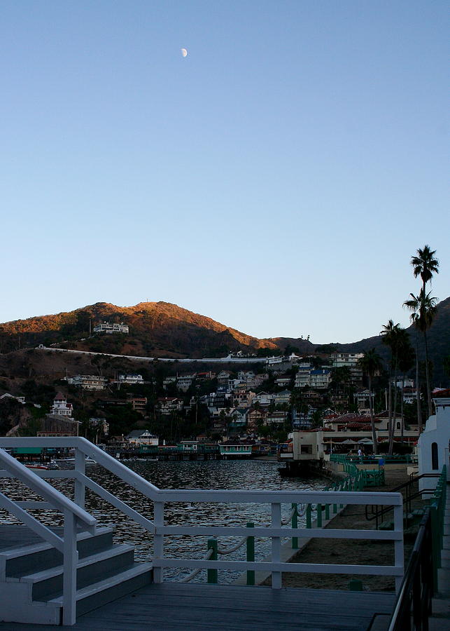 Moon Over Catalina Island Photograph by PJQandFriends Photography