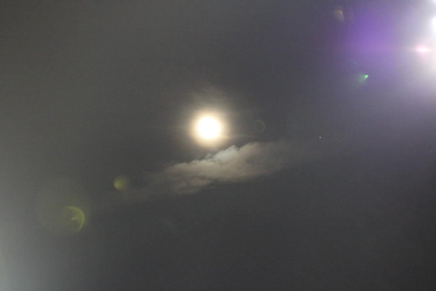 Moon Photograph - Moon over Sunny  by Raquel Amaral